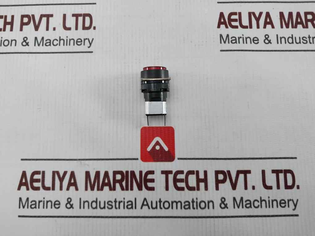 Lot Of 2X Han Kuk Relay 16000 Red Pilot Light Lamp 0.7W Max 24V Dc