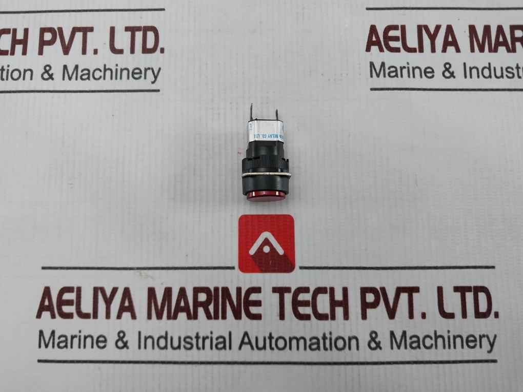 Lot Of 2X Han Kuk Relay 16000 Red Pilot Light Lamp 0.7W Max 24V Dc