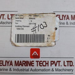Lot of 2X HUISMAN EQUIPMENT 2011748 Locking Element 120X134