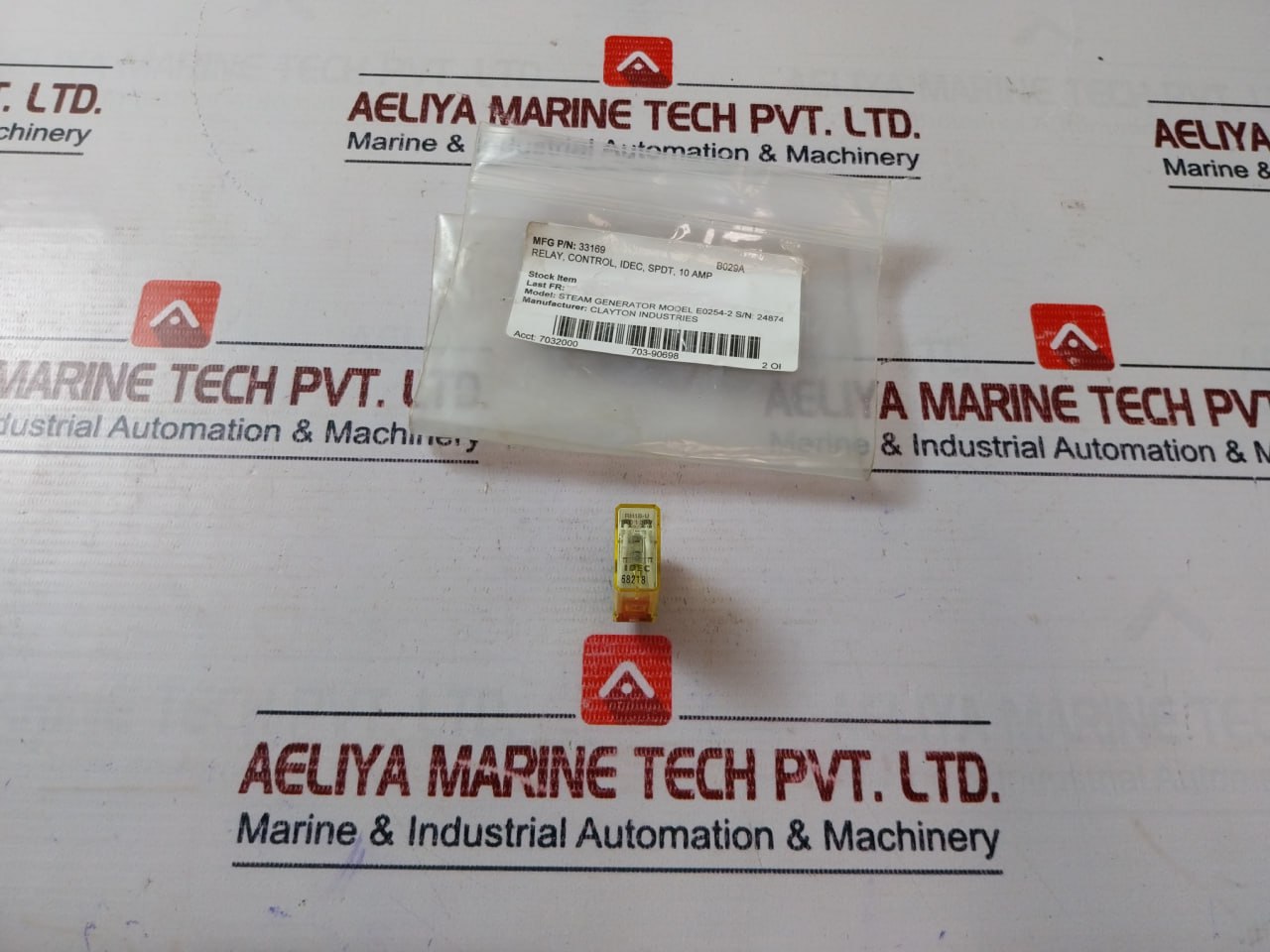 Lot Of 2X Idec Rh1B-u Spdt Control Relay 10A 240Vac E0254-2