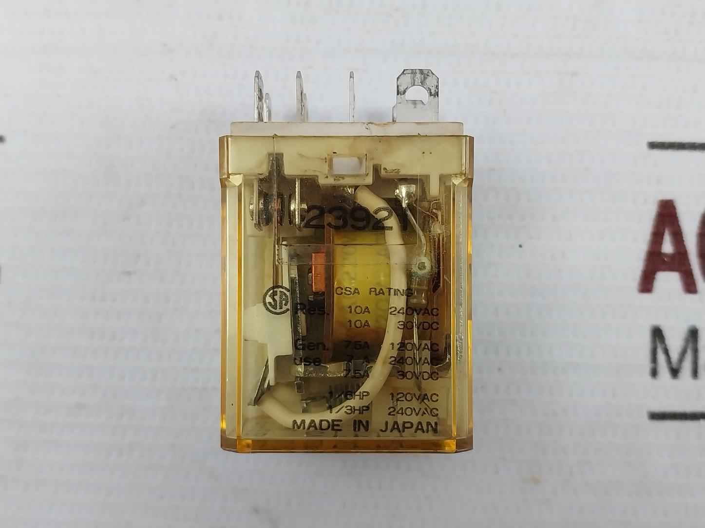 Lot Of 2X Idec Rh2B-ul Power Relay With Base Ac220V 7.5A 120Vac Sh2B-05C