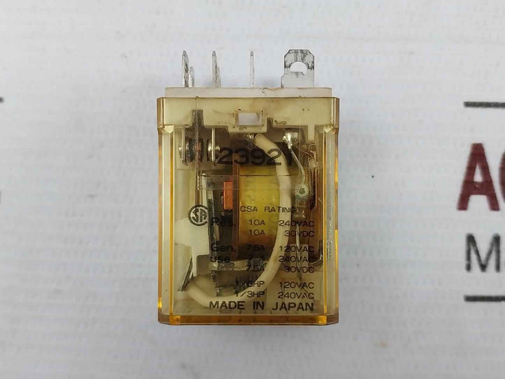 Lot Of 2X Idec Rh2B-ul Power Relay With Base Ac220V 7.5A 120Vac Sh2B-05C