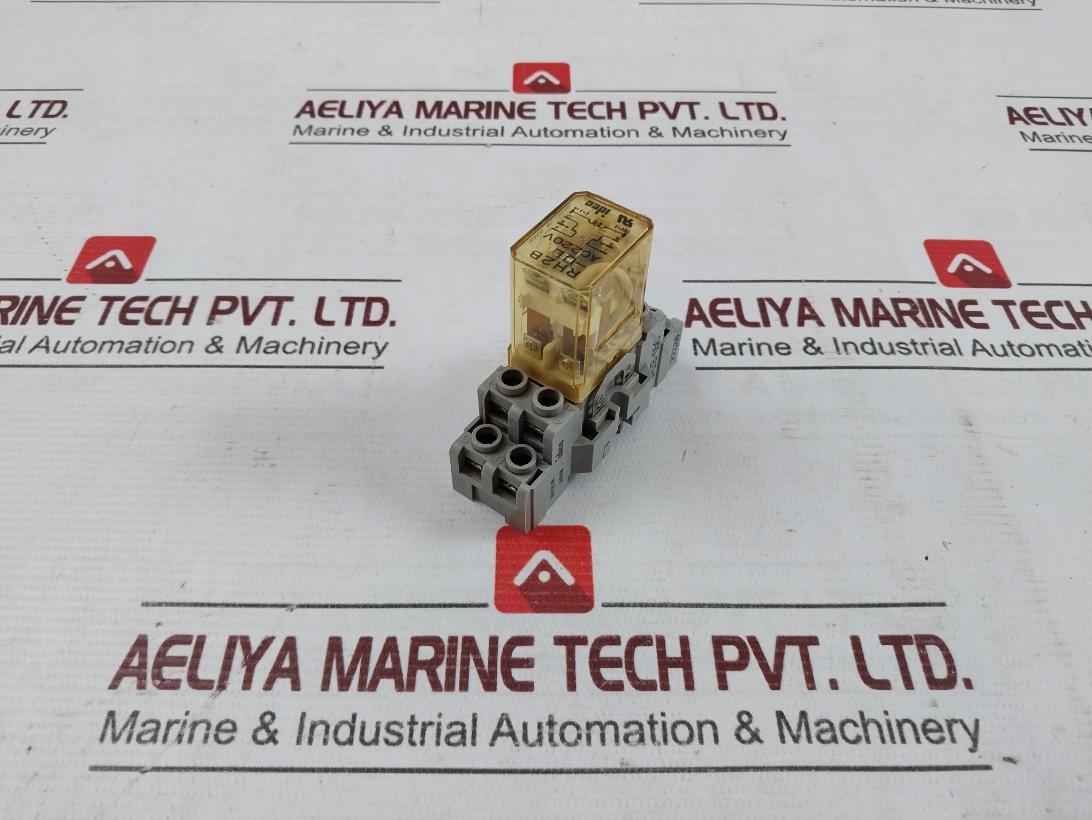 Lot Of 2X Idec Rh2B-ul Power Relay With Base Ac220V 7.5A 120Vac Sh2B-05C