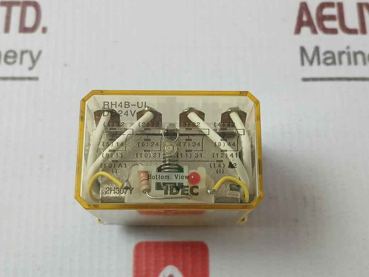 Lot Of 2X Idec Rh4B-ul Power Relay 10A 240Vdc