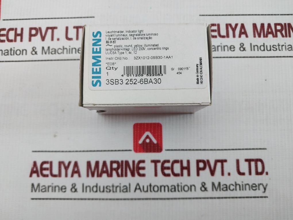 Lot Of 2X Indicator Light 3Sb3 252-6Ba30 Siemens 230V Ac 50Hz