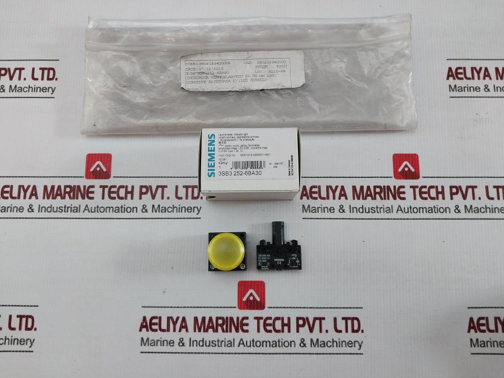 Lot Of 2X Indicator Light 3Sb3 252-6Ba30 Siemens 230V Ac 50Hz