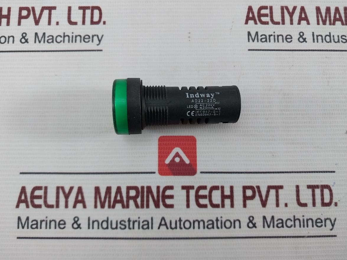 Lot Of 2X Indway Ad22-22D Indicator Light Led Flush Mount Flashing Alarm Ac220V