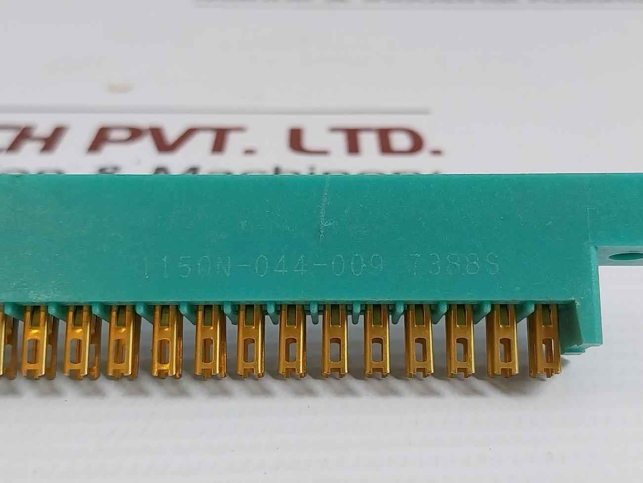 Lot Of 2X Kel 1150N-044-009 Card Edge Connector