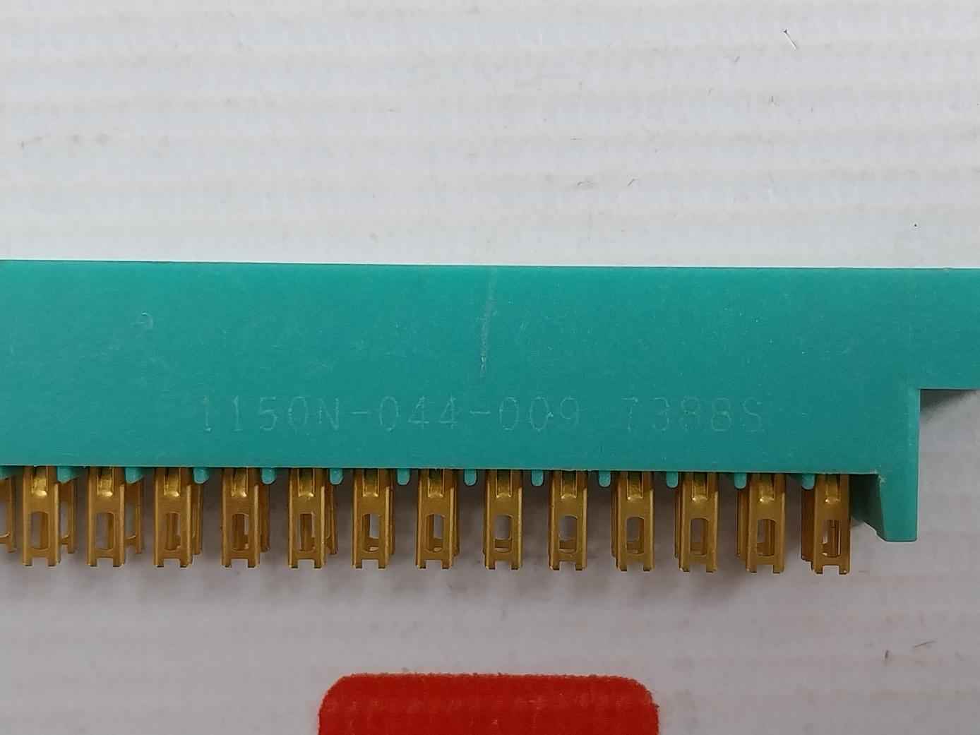 Lot Of 2X Kel 1150N-044-009 Card Edge Connector