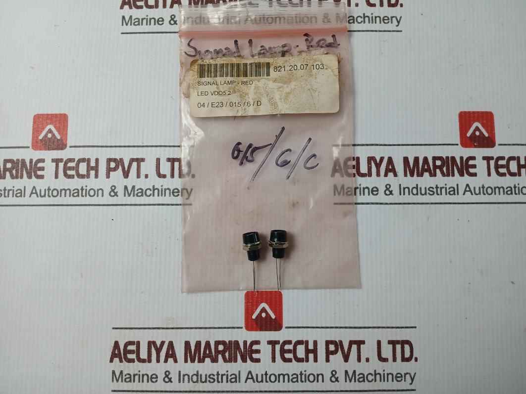 Lot Of 2X Led Vdo5.2 Signal Lamp Mount Indicator Panel (Red)