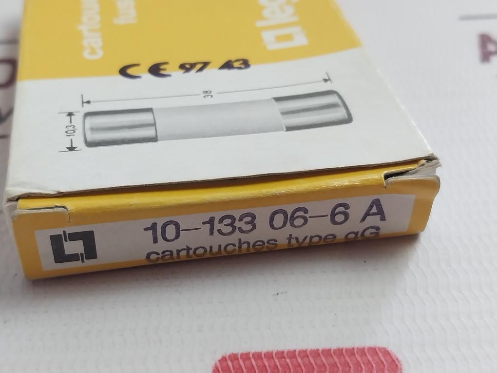 Lot Of 2X Legrand 133 06 Cartridge Fuse Gg 6A 500V 100Ka