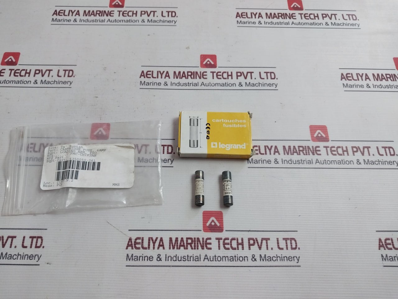 Lot Of 2X Legrand 133 06 Cartridge Fuse Gg 6A 500V 100Ka