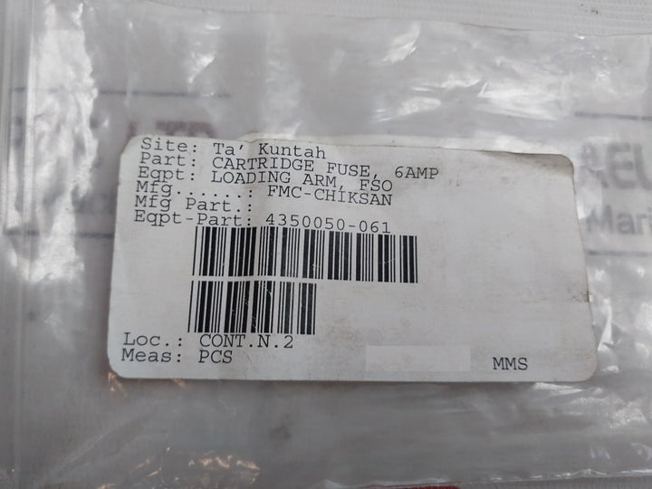 Lot of 2X Legrand 133 06 Cartridge Fuse GG 6A 500V 100KA