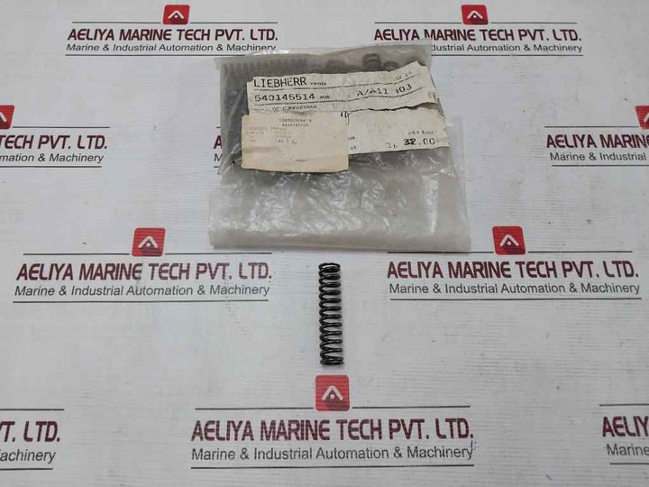 Lot Of 2X Liebherr 540145514 Pressure Spring 5510143330