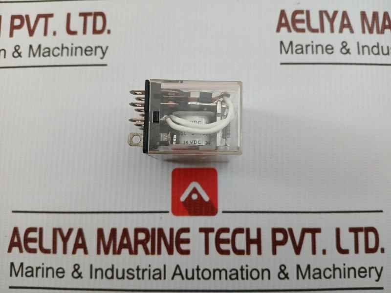 Lot Of 2X Ly4 Miniature Power Relay 10A 240Vac Omron