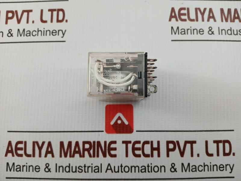 Lot Of 2X Ly4 Miniature Power Relay 10A 240Vac Omron