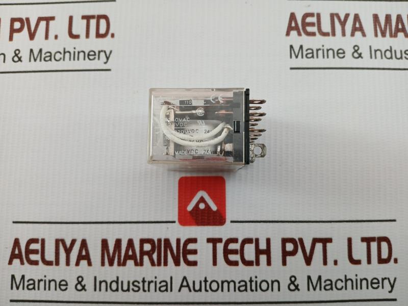 Lot Of 2X Ly4 Miniature Power Relay 10A 240Vac Omron
