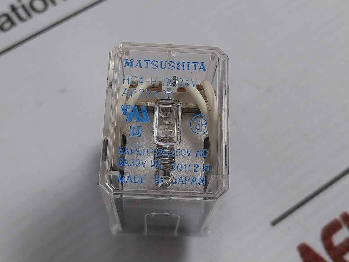 Lot Of 2X Matsushita Hc4-h-dc24V Relay