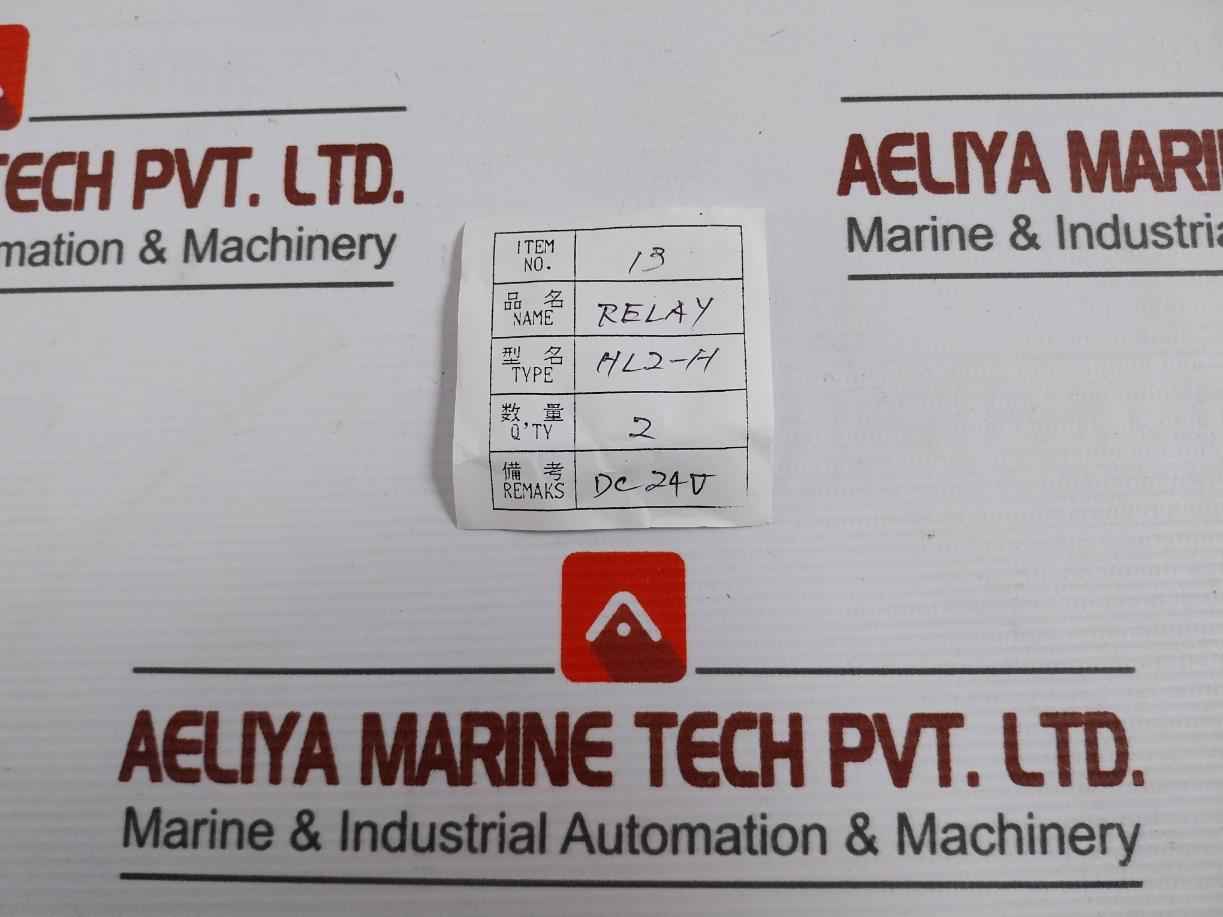 Lot Of 2X Matsushita Hl2-h-dc24V Relay