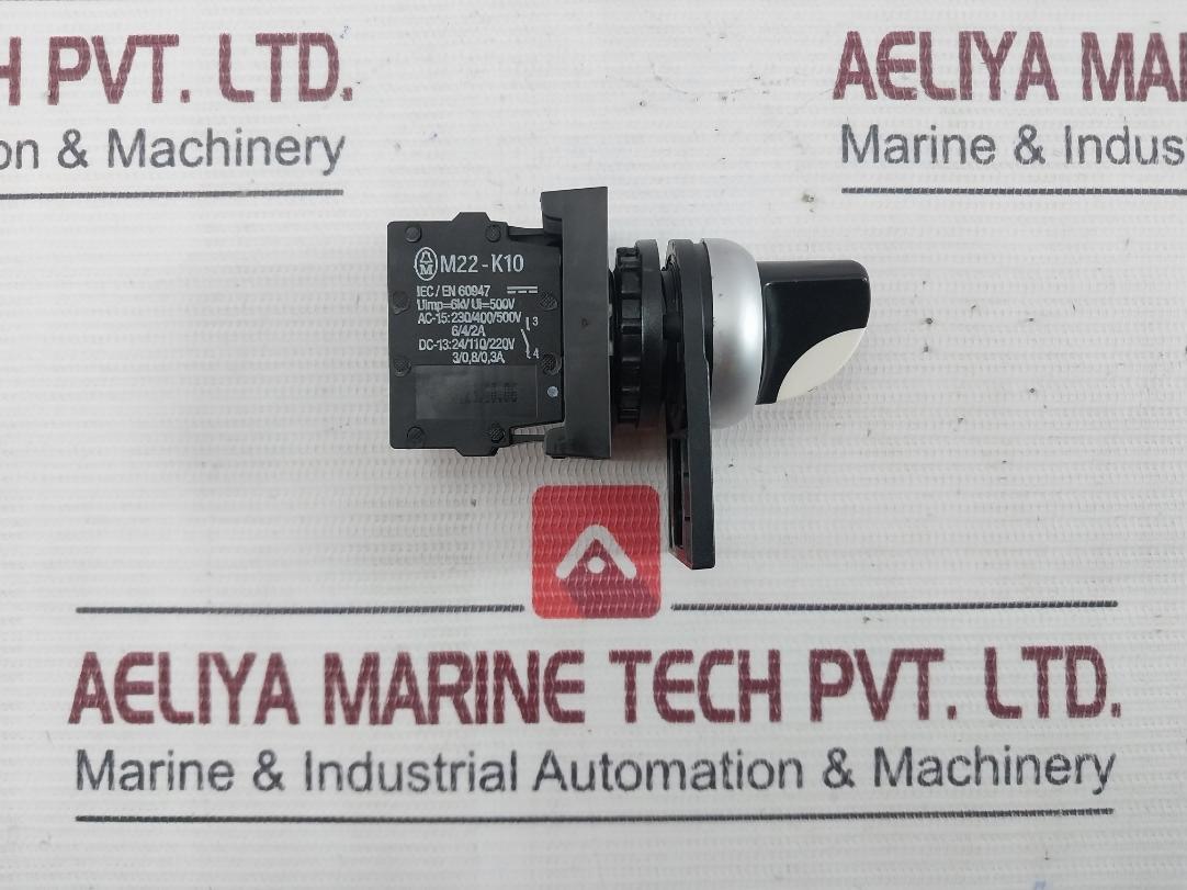 Lot of 2X MOELLER M22-K10 Pushbutton Contact Block A600 Q300 10A 600VAC