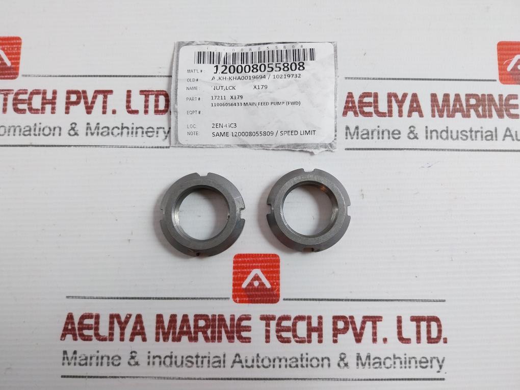 Lot Of 2X N05 Lock Nut For Main Feed Pump Skf