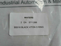 Lot Of 2X New Black Viton O-ring Bs016 Waters 5711266