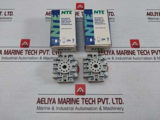Lot Of 2X Nte Electronics 11-pin Tube-style Relay Socket R95-114