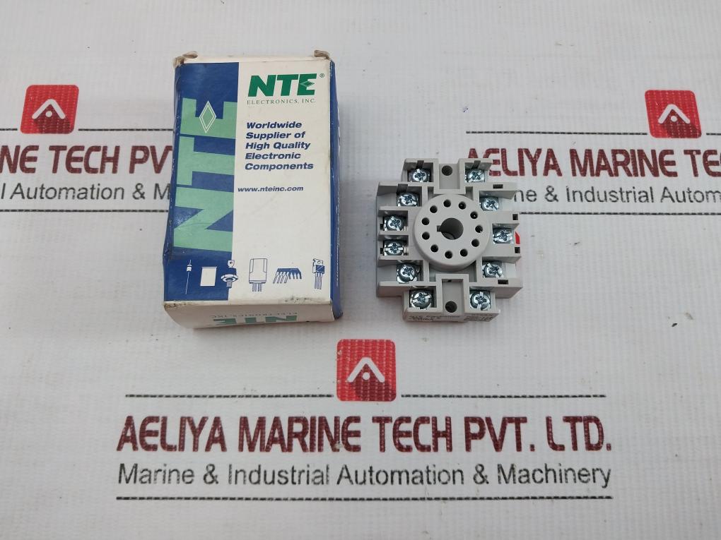 Lot Of 2X Nte Electronics 11-pin Tube-style Relay Socket R95-114