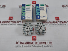 Lot Of 2X Nte Electronics 11-pin Tube-style Relay Socket R95-114