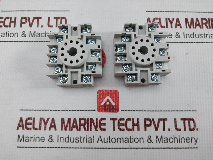 Lot Of 2X Nte Electronics 11-pin Tube-style Relay Socket R95-114