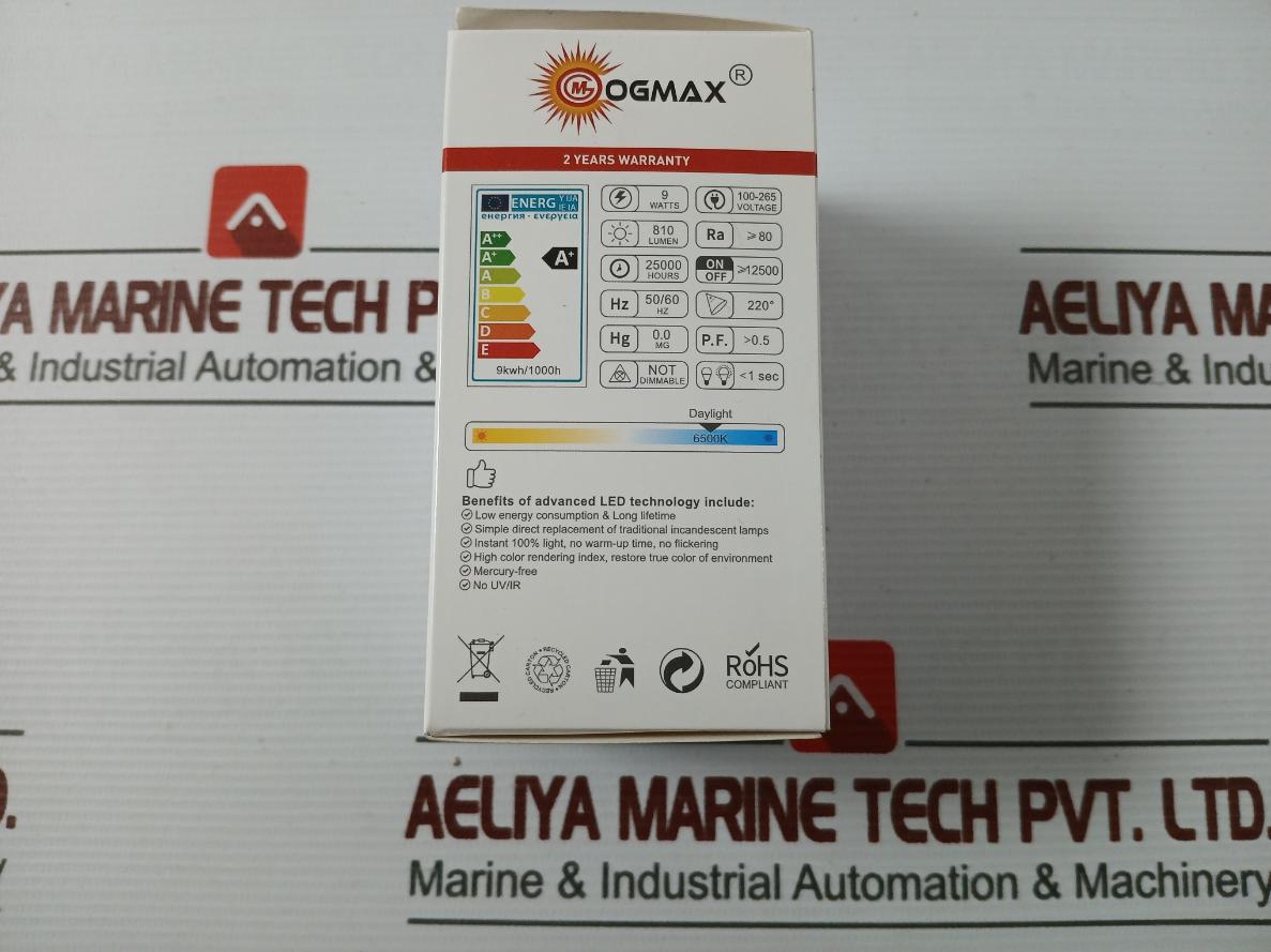 Lot Of 2X Ogmax E27 Led Bulb