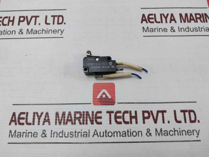 Lot Of 2X Omron D2Mv-1L22-1C3 Miniature Basic Microswitch 1986Raa
