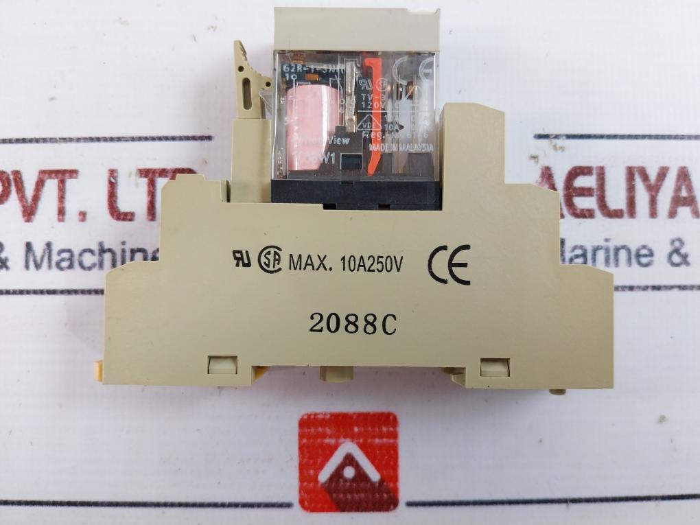 Lot Of 2X Omron G2R-1-sni (S) General Purpose Relay With Socket 230Vac~