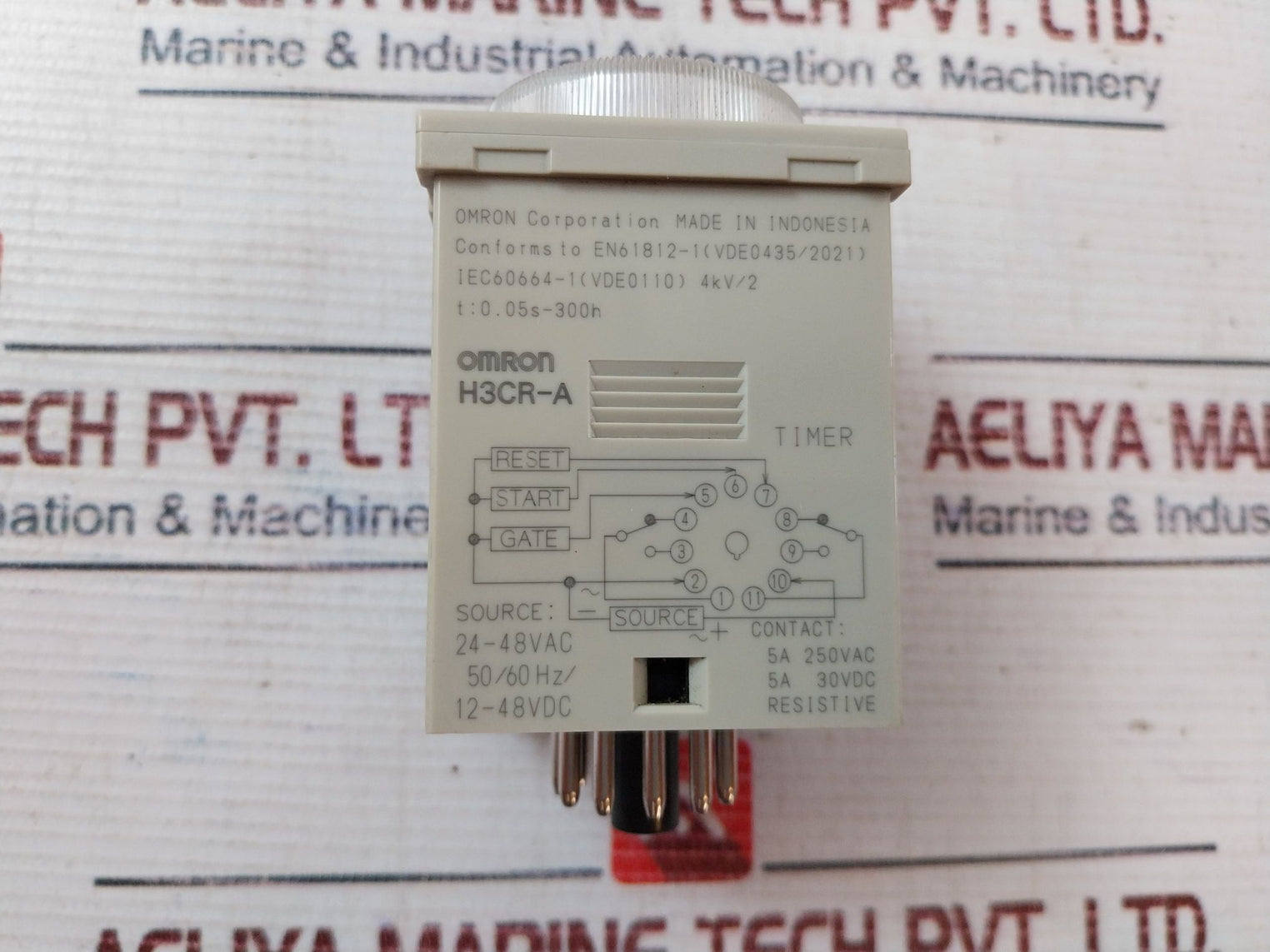 Lot Of 2X Omron H3Cr-a Timer Relay 0-1.2 Min 24-48Vac 50/60Hz