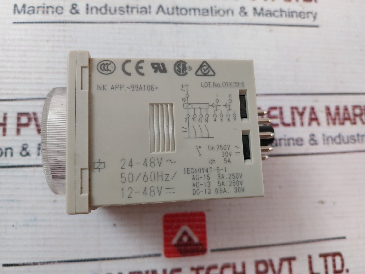 Lot Of 2X Omron H3Cr-a Timer Relay 0-1.2 Min 24-48Vac 50/60Hz