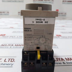 Lot of 2X OMRON H3CR-A Timer Relay with Base 12-48VDC 50/60HZ