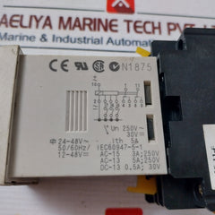 Lot of 2X OMRON H3CR-A Timer Relay with Base 12-48VDC 50/60HZ