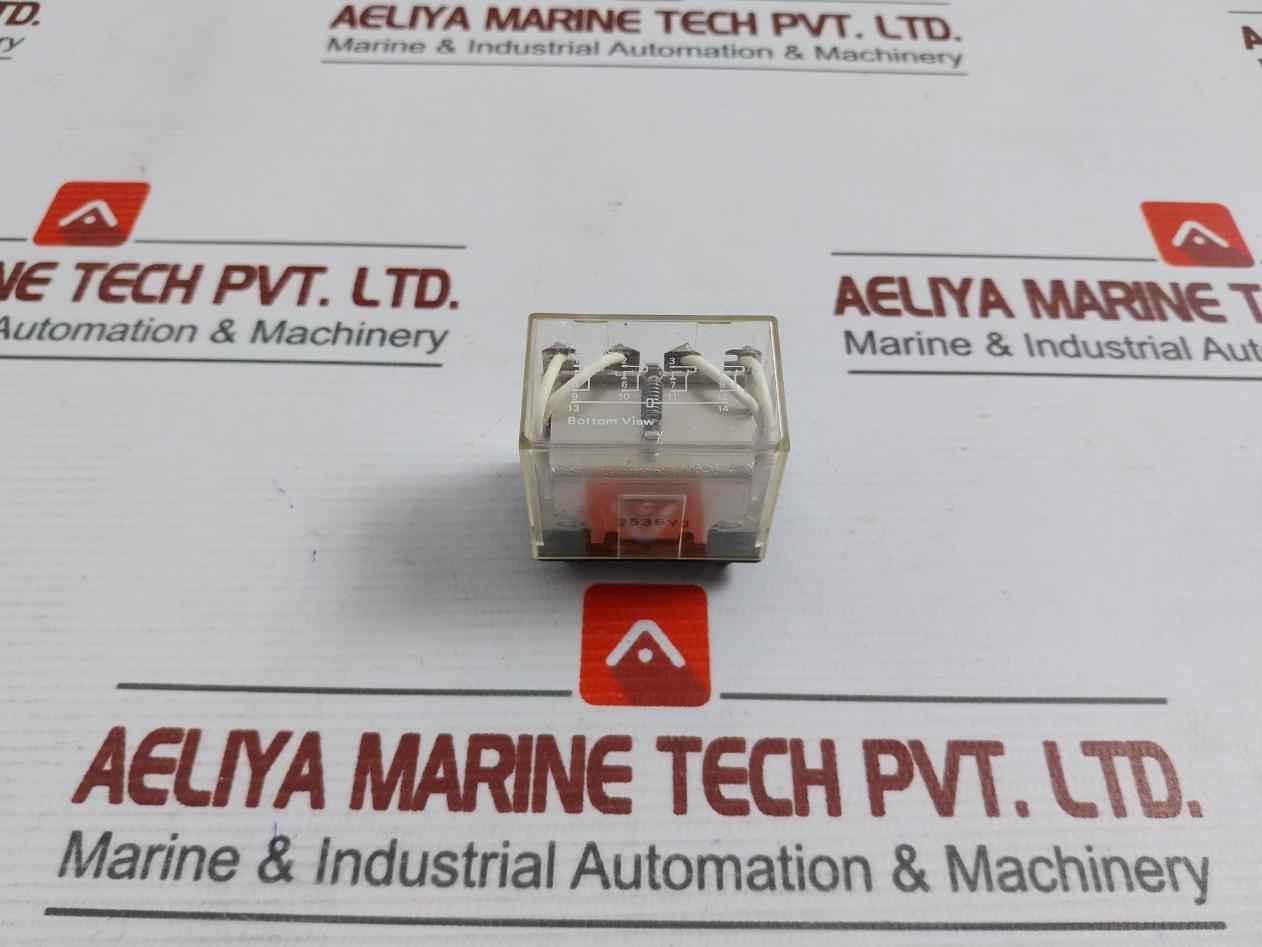 Lot Of 2X Omron Ly4 General Purpose Relay 24Vdc 10A