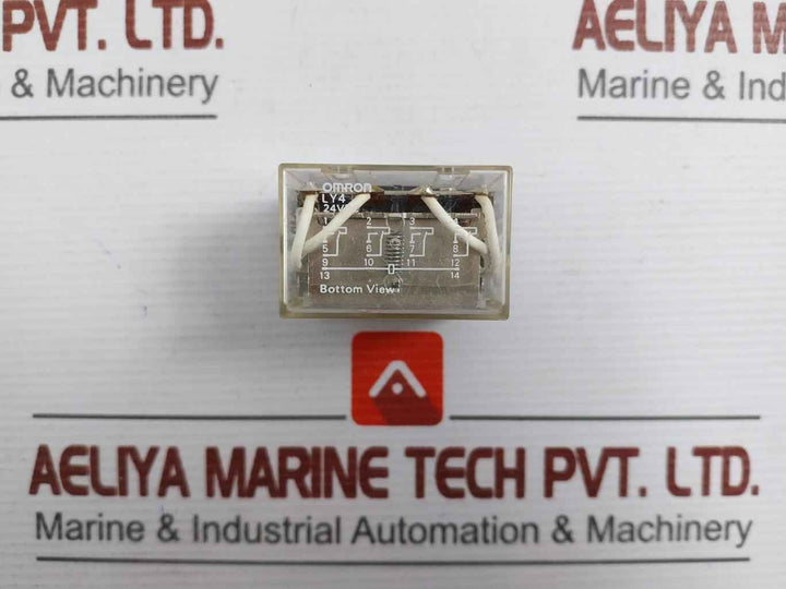 Lot Of 2X Omron Ly4 General Purpose Relay 24Vdc 10A