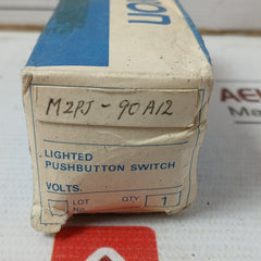 Lot Of 2X Omron M2Pj-701 Lighted Push Button Switch Lamp Max 28V/.1.2W