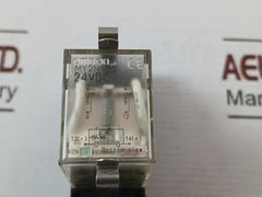 Lot of 2X Omron MY2N-D2 Miniature Power Relay 10A 250VAC 0131W2
