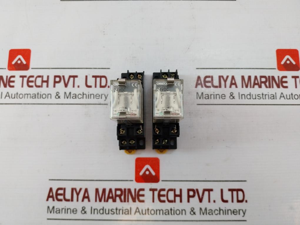Lot of 2X OMRON MY2N-D2 Miniature Power Relay 24VDC 10A 250VAC 2831Y1