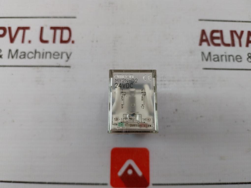Lot Of 2X Omron My2N-d2 Miniature Power Relay 24Vdc 10A 250Vac 2831Y1