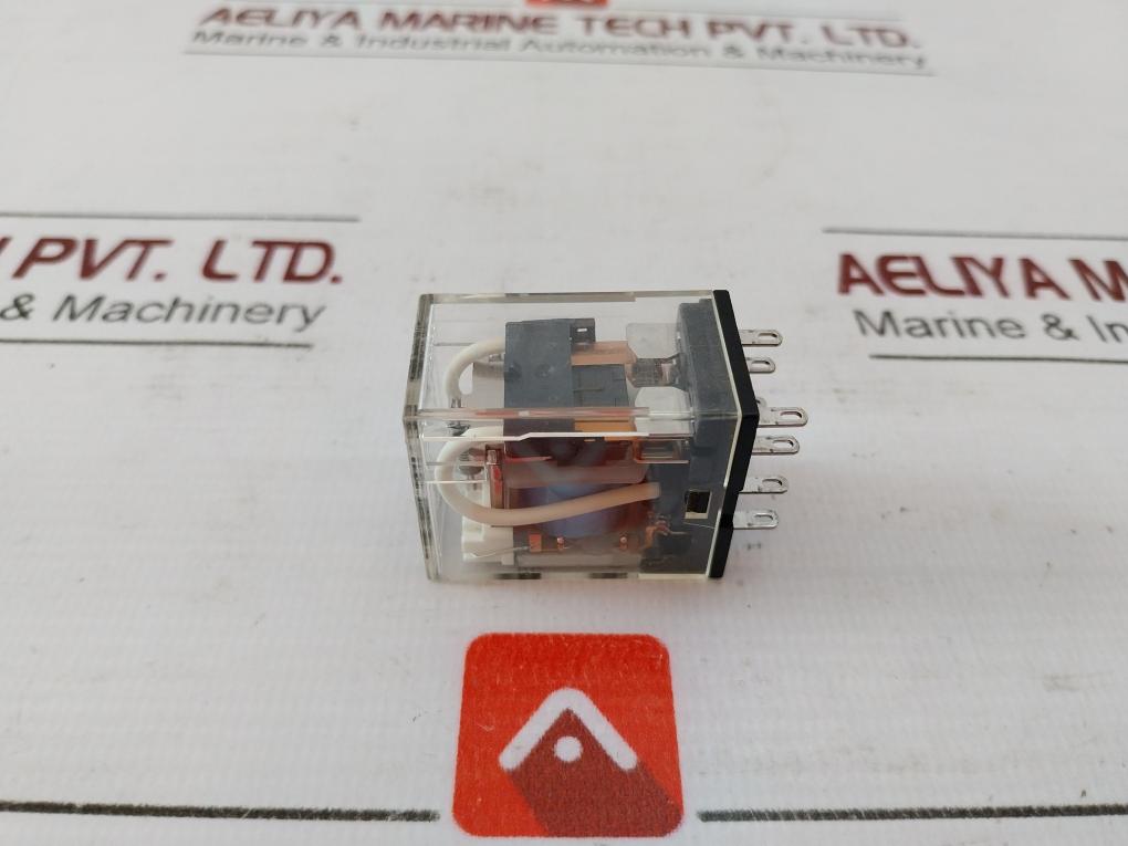 Lot Of 2X Omron My2N-d2 Miniature Power Relay 24Vdc 10A 250Vac 2831Y1
