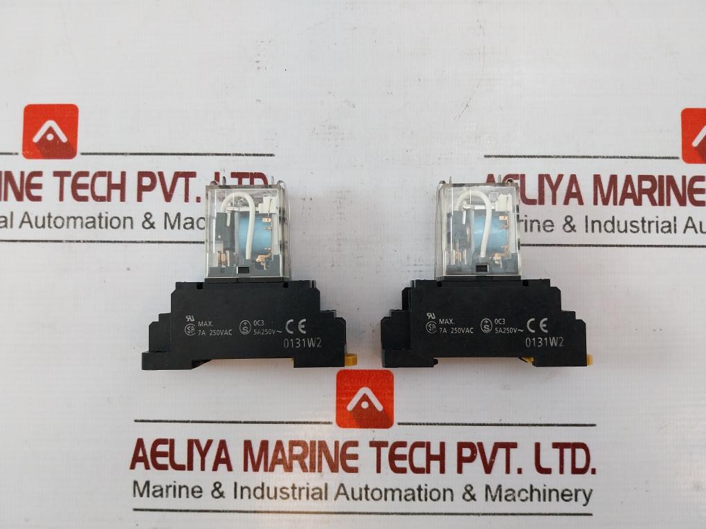 Lot Of 2X Omron My2N-d2 Miniature Power Relay 24Vdc 10A 250Vac 2831Y1