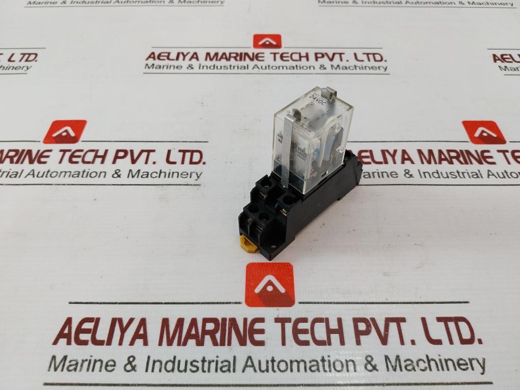 Lot Of 2X Omron My2N-d2 Miniature Power Relay 24Vdc 10A 250Vac 2831Y1