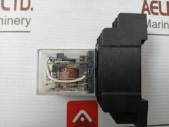 Lot of 2X OMRON MY2N Miniature Power Relay With Socket IEC255 5A 28VDC