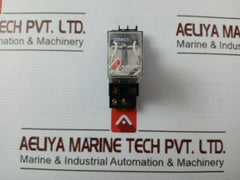 Lot of 2X OMRON MY2N Miniature Power Relay With Socket IEC255 5A 28VDC