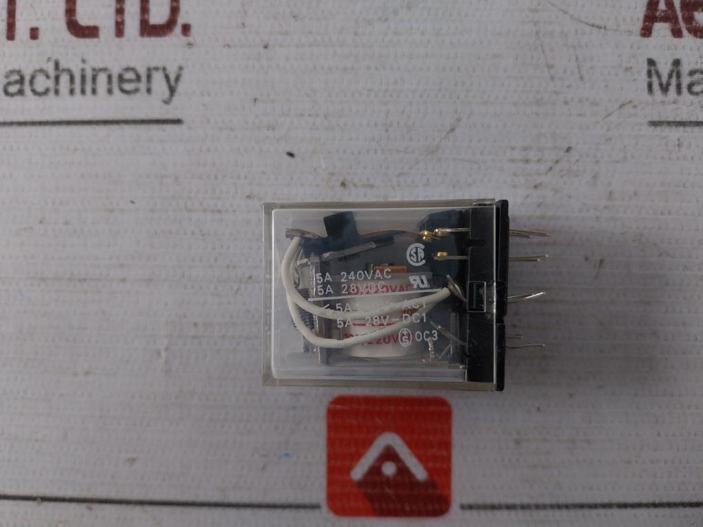 Lot Of 2X Omron My4 General Purpose Relay 200 220Vac Ac220V 60Hz 634-100.001