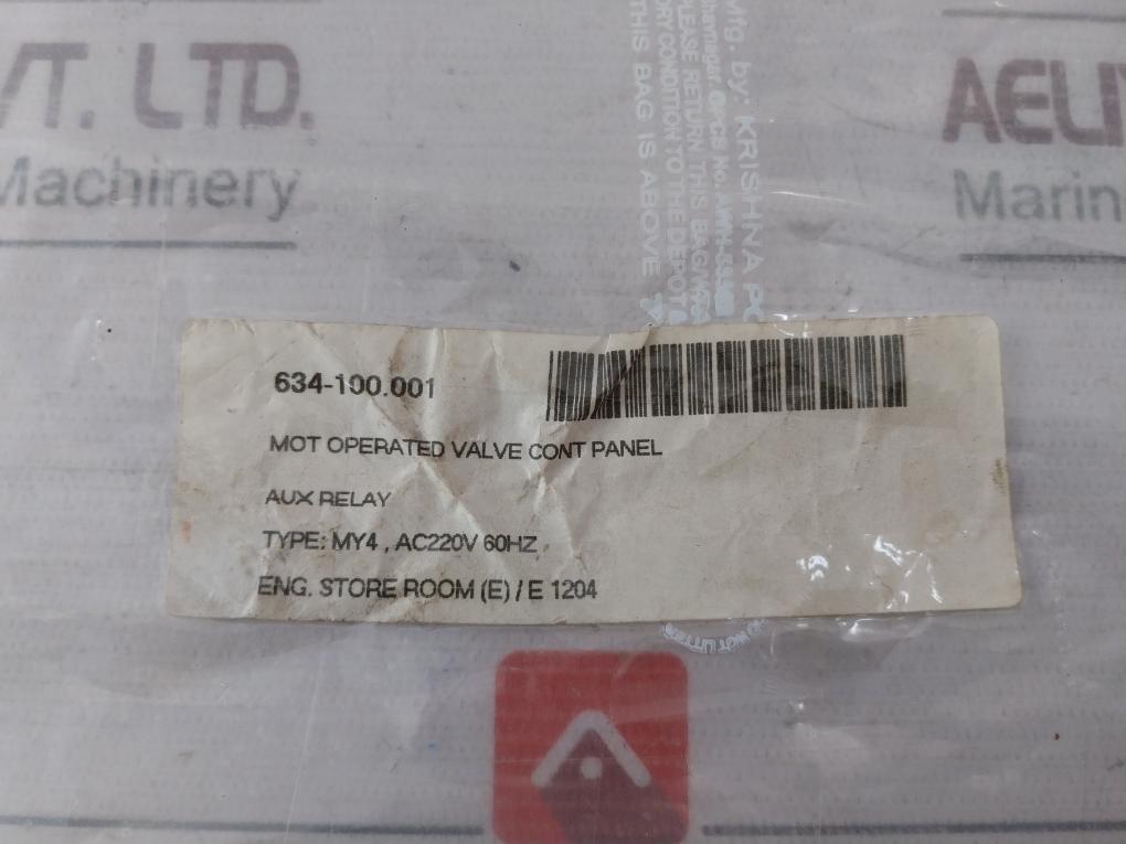 Lot of 2X Omron MY4 General Purpose Relay 200 220VAC AC220V 60HZ 634-100.001